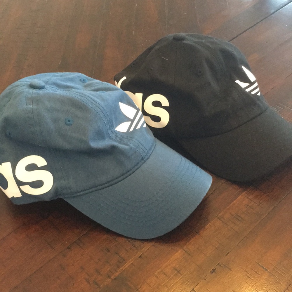 2 adidas baseball caps